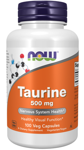 Taurine 500 mg 100 Veg Capsules