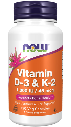 Vitamin D-3 & K-2 120 Veg Capsules