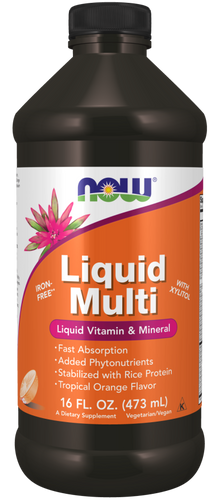 Liquid Multi-Vitamin Tropical Orange Vegetarian Non-GE- 16 oz.