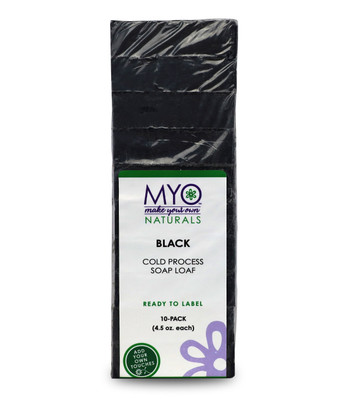 MYO Black Cold Process Soap Loaf