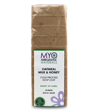MYO Oatmeal Milk & Honey Process Soap Loaf