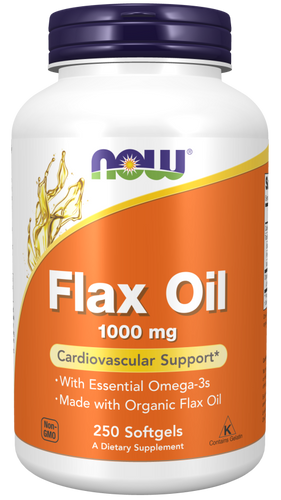 Organic Flax Oil 1000 mg - 250 Soft Gels