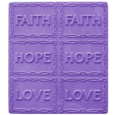 Faith-Hope-Love Tray Soap Mold