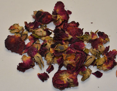 Rose Buds & Petals - Red