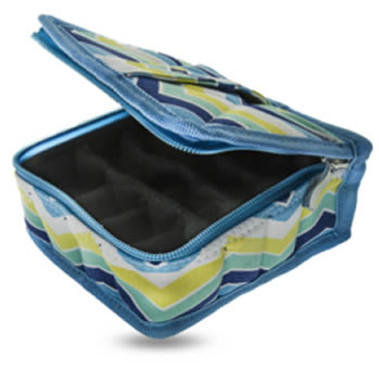 16ct. Striped Canvas Essential Oil Carrying Case