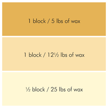 Gold Honey Candle Color Blocks