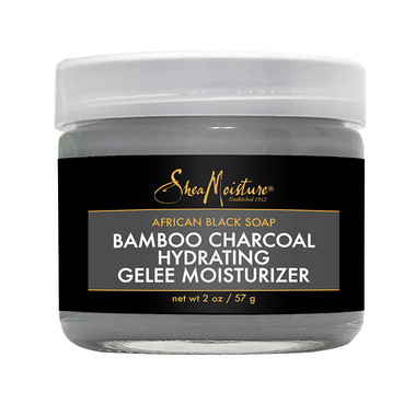 Shea Moisture African Black Soap Bamboo Charcoal Hydrating Gelee Moisturizer with Aloe 2 oz