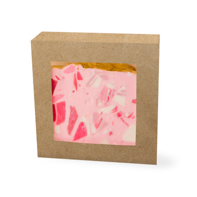 Square Kraft Soap Boxes with Square Window