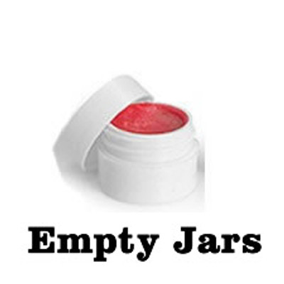 Empty White Lip Balm Jars