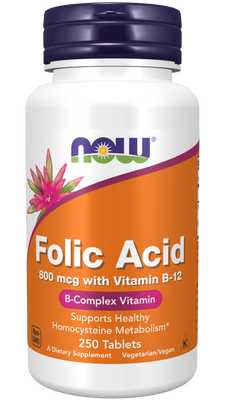 Folic Acid 800mcg (250 TABS)
