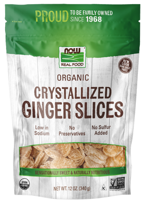 Organic Crystallized Ginger Slices No Sulfur - 12 oz