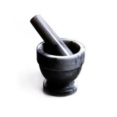 marble mortar and pestle