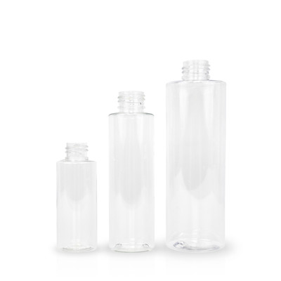 Clear Plastic Cylinder Bottles