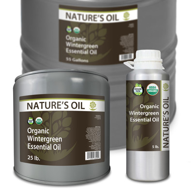 Certified Organic Wintergreen Essential Oil