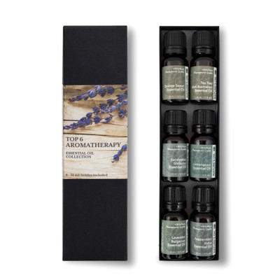 Top 6 - (10ml) Essential Oil Aromatherapy Starter Kit