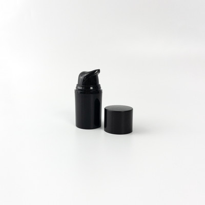 Black Bottle with Airless Pump and Cap Bag of 50
